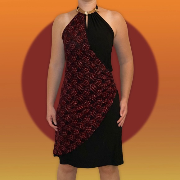 Blu:m High Neck Backless Sequin Dress, Festive & Elegant - Picture 3 of 11